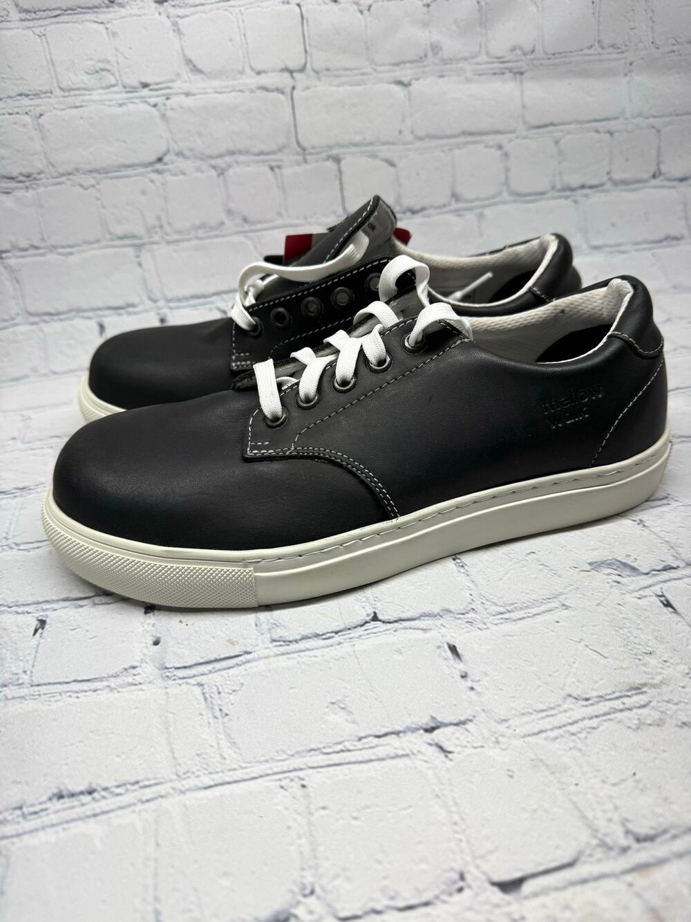 NWT Black leather Mellow Walk Women's Jessica SD steel-toe work shoes Size 7